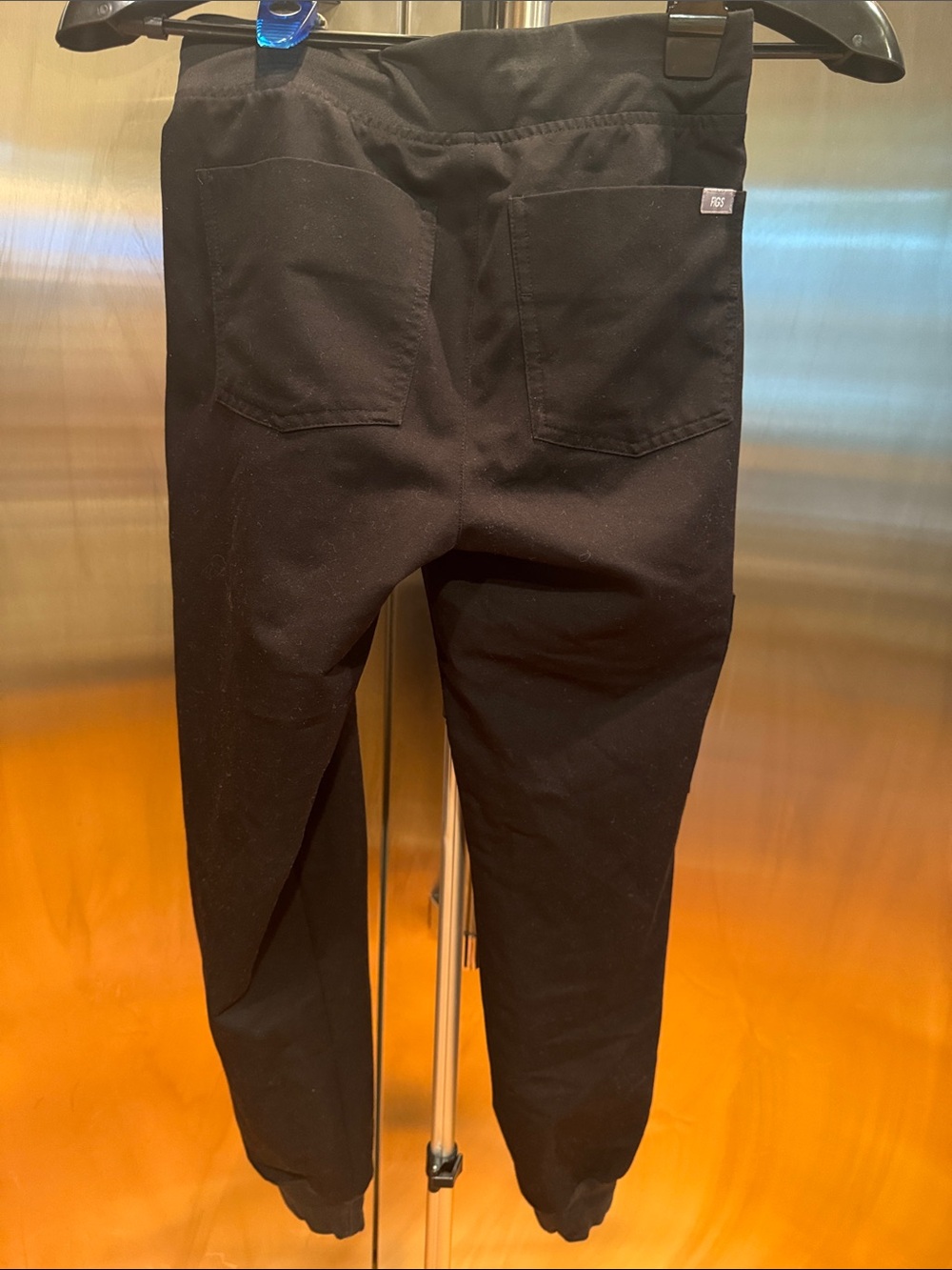 Womens Black Drawstring Jogger Pants - Picture 7 of 11